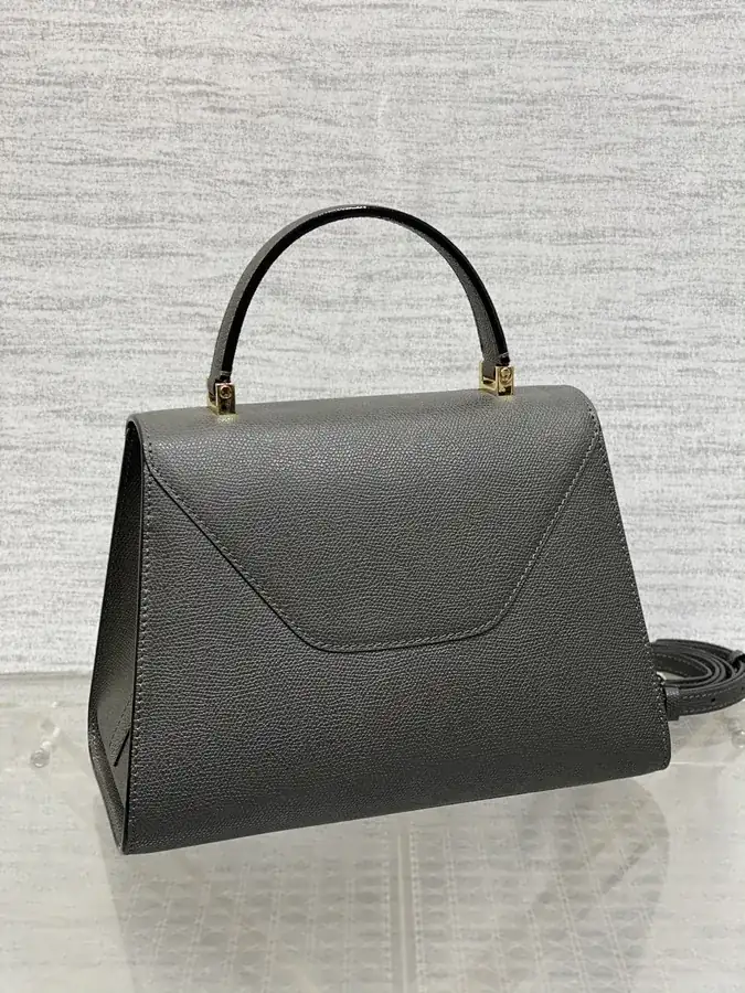 Valextra Midsize Steel Grey