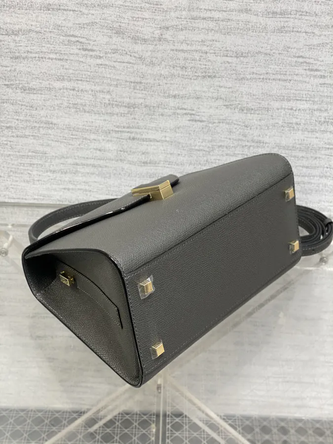 Valextra Midsize Steel Grey