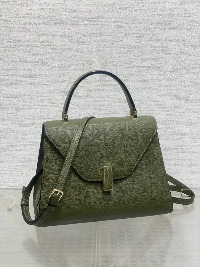 Valextra Military Green Medium Bag