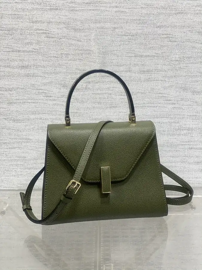 Valextra Small Size Military Green Tote