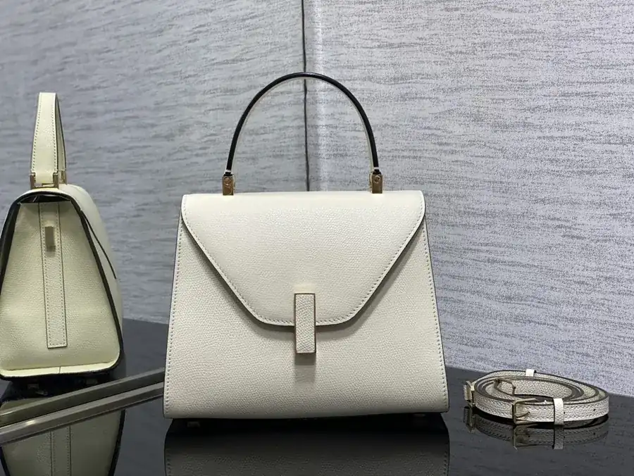 Valextra Petite White Bag