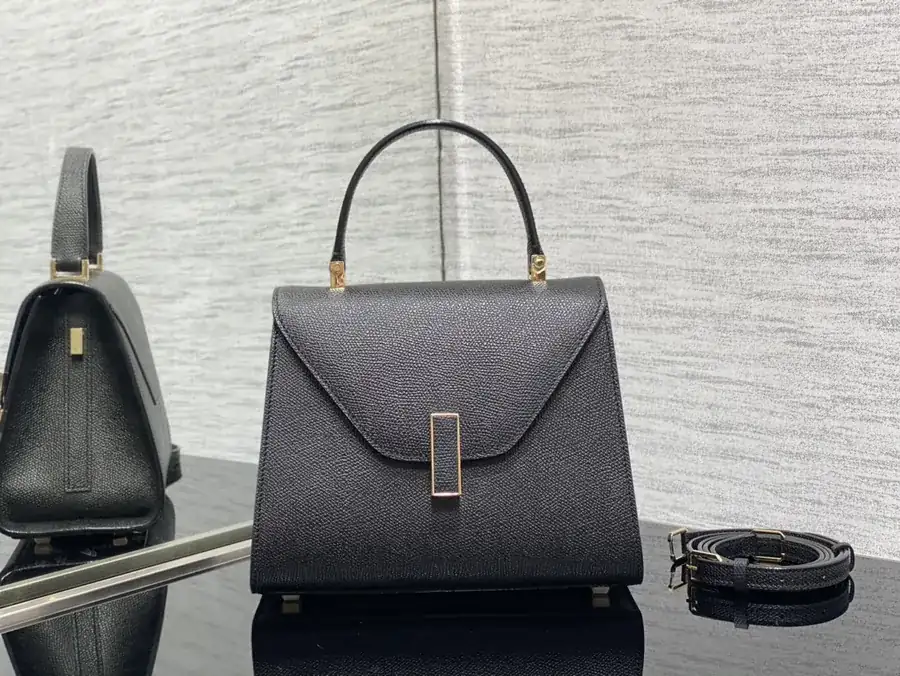 Valextra Small Black Wallet