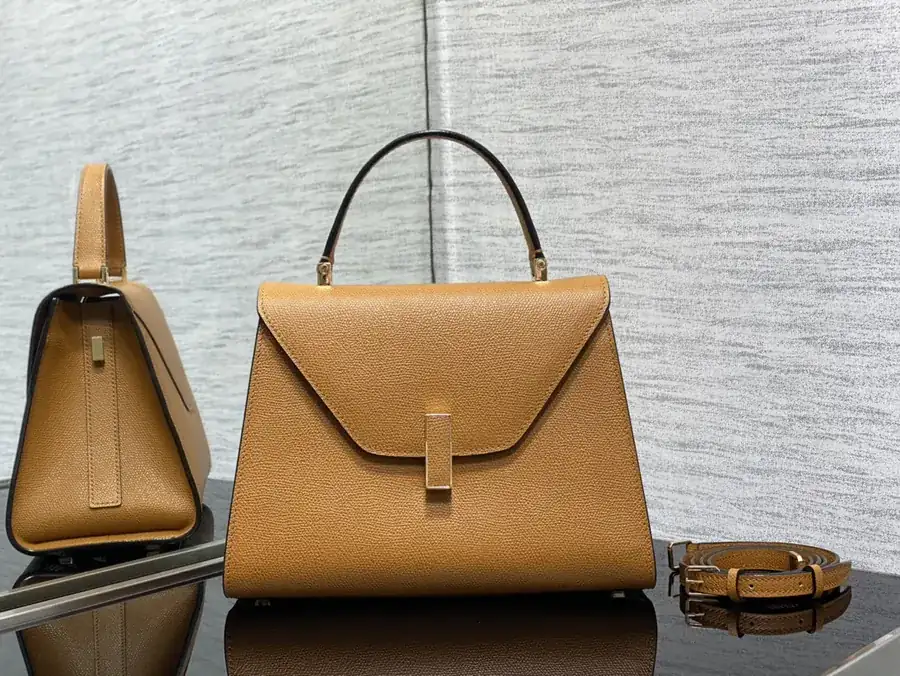 Valextra Bucket Bag in Caramel