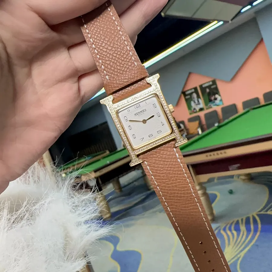 Hermes Heure H Classic Steel Band Watch
