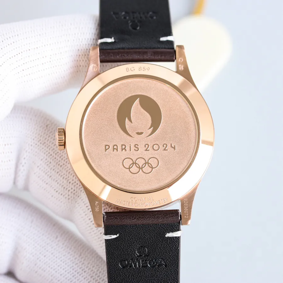 Rose Gold White Case: Special Edition Triple Subdial Mechanical Watch