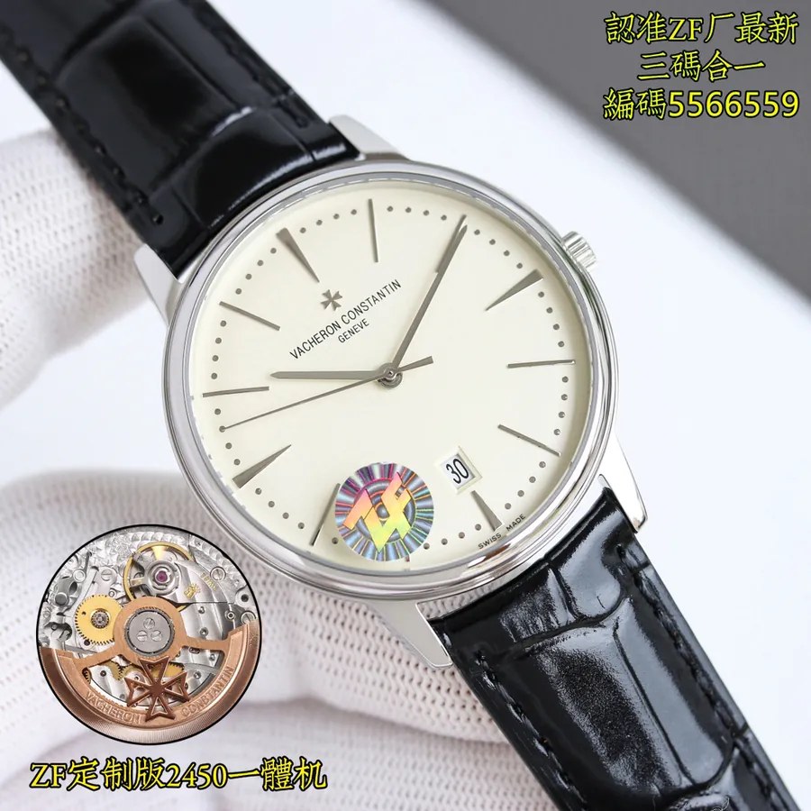 ZF New Zegna Heritage Collection V3 Watch, Unique Three Code In One, Premium Italian Leather Strap