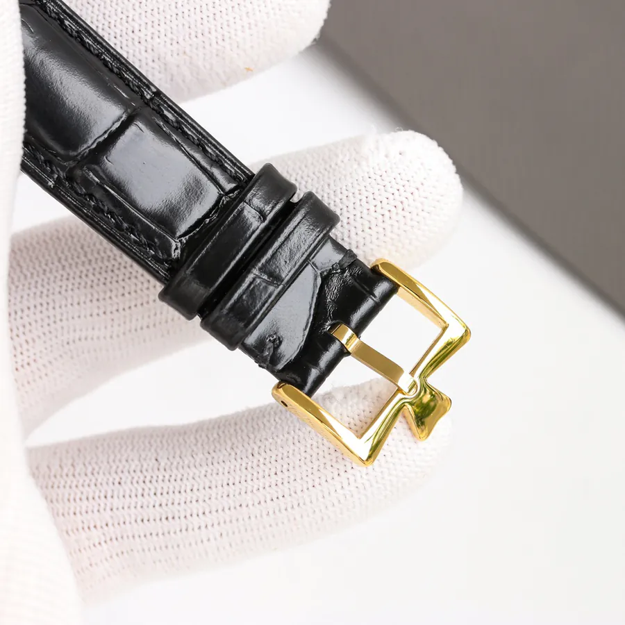 Vacheron Constantin Super Thin Watch, 316L Stainless Steel Case, Grained Calfskin Strap