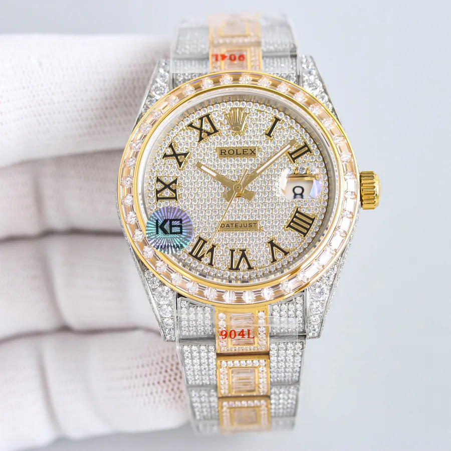 New Full Diamond Jaeger LeCoultre Watch with 18k Nano Plated Case