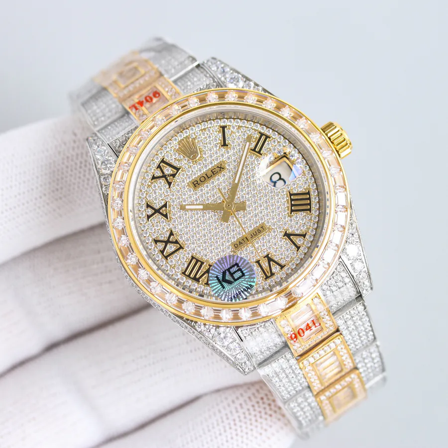New Full Diamond Jaeger LeCoultre Watch with 18k Nano Plated Case
