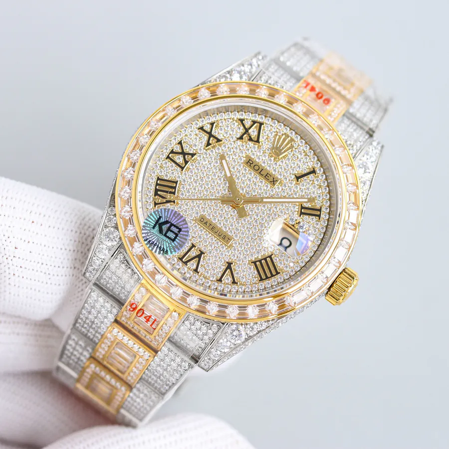 New Full Diamond Jaeger LeCoultre Watch with 18k Nano Plated Case