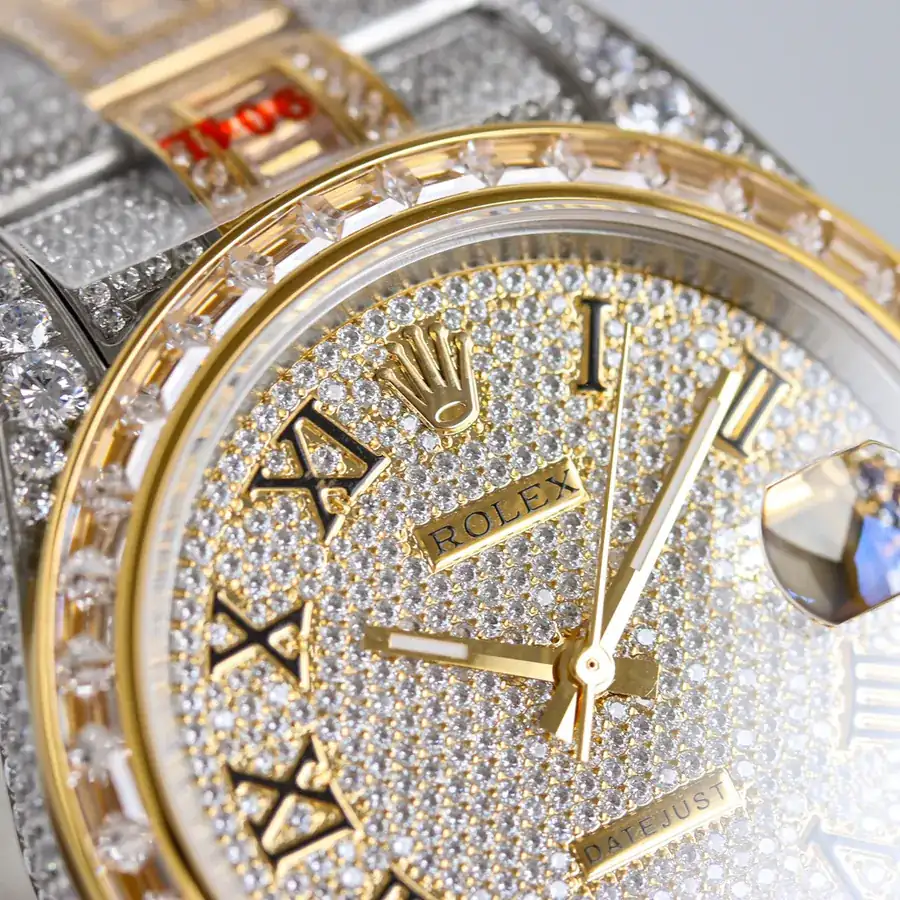 New Full Diamond Jaeger LeCoultre Watch with 18k Nano Plated Case