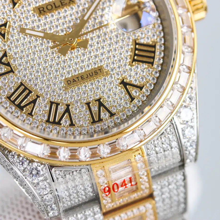 New Full Diamond Jaeger LeCoultre Watch with 18k Nano Plated Case