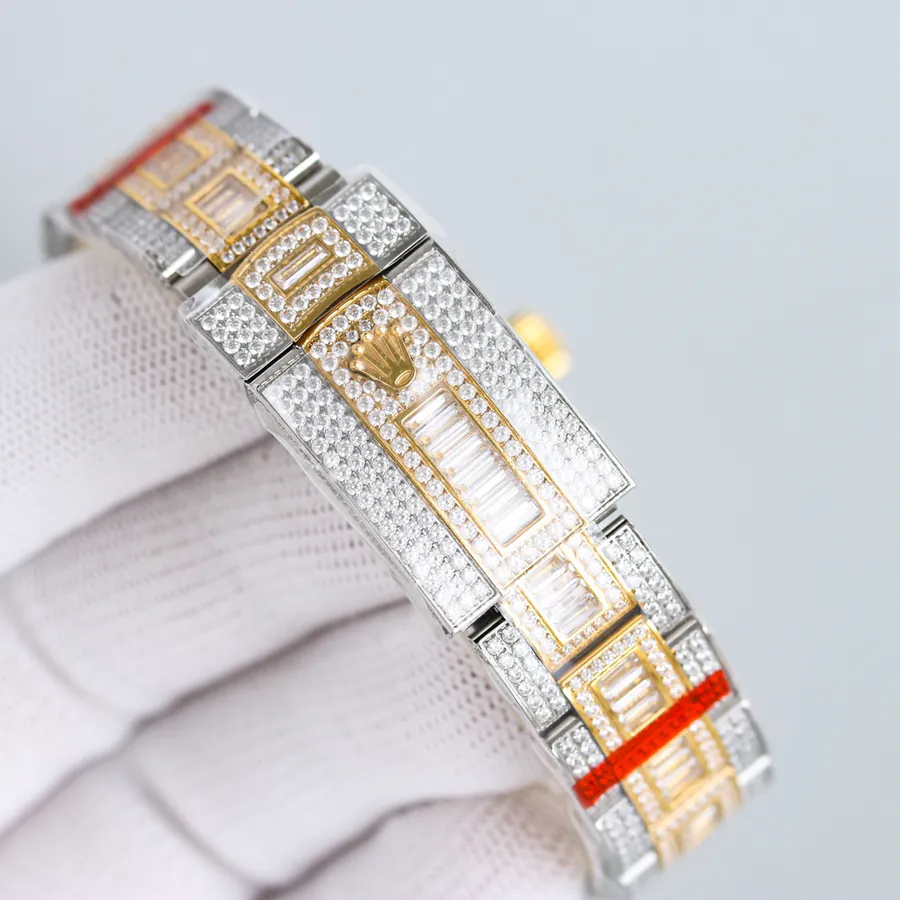 New Full Diamond Jaeger LeCoultre Watch with 18k Nano Plated Case