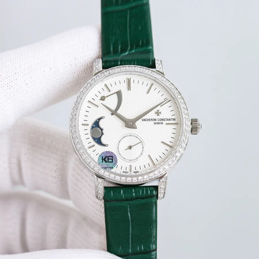 江诗丹顿传袭系列月相腕表 36mm 白金表壳