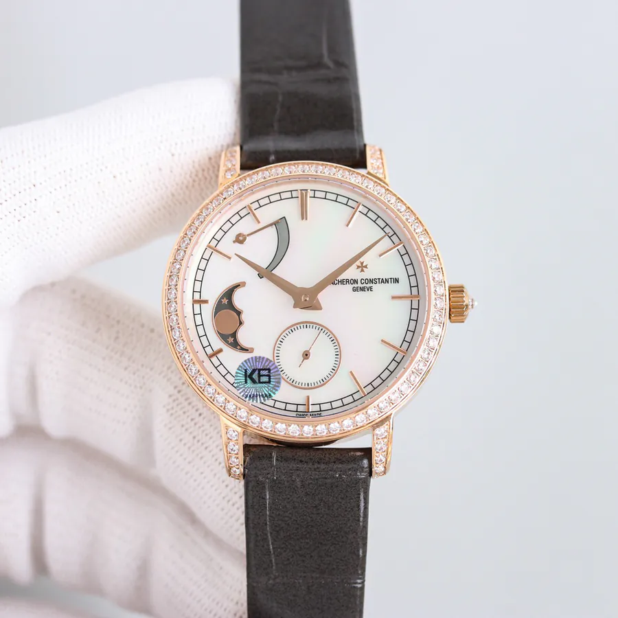 江诗丹顿传袭系列月相腕表 36mm 白金表壳