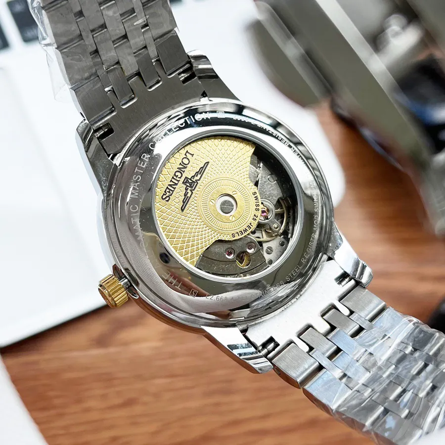LONGINES Men's Watch with 316 Stainless Steel and Leather Strap