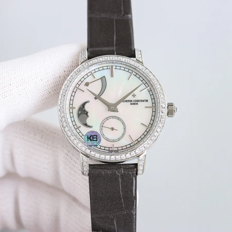 江诗丹顿传袭系列月相腕表 36mm 白金表壳