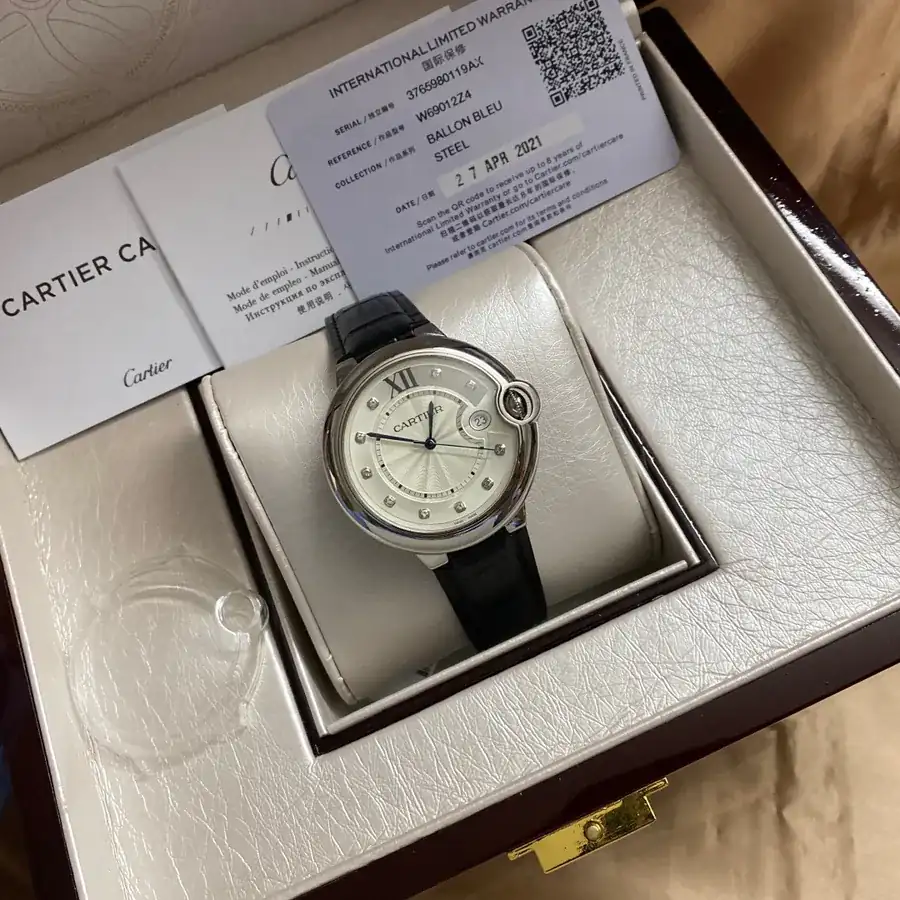 Cartier Ballon Bleu Blue Dial Watch