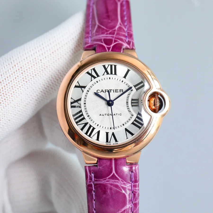 18k Gold Plated Watch Band with Genuine Alligator Leather