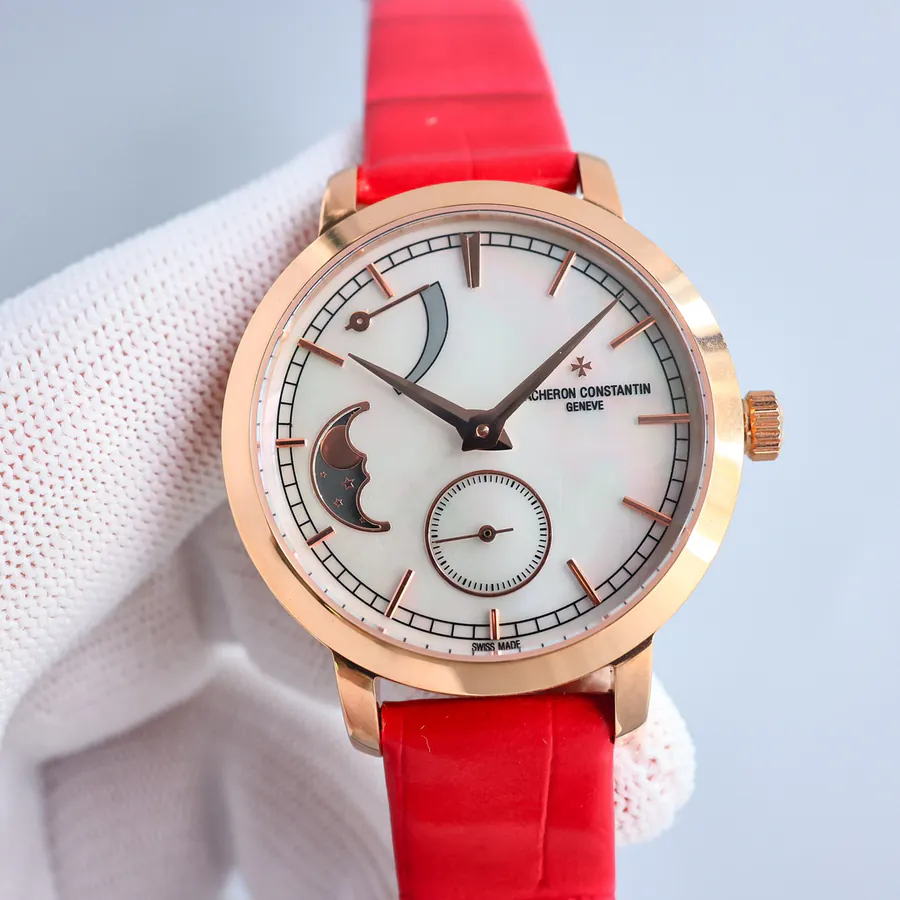 江诗丹顿传袭系列月相腕表 36mm 白金表壳