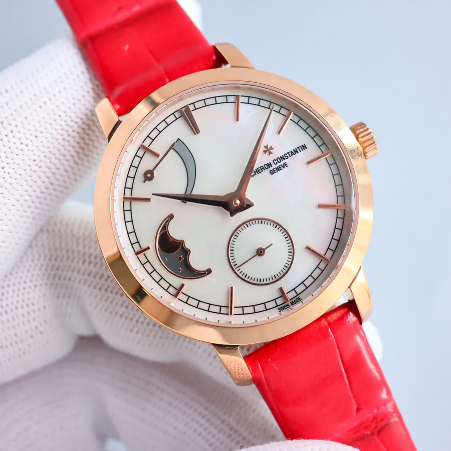 江诗丹顿传袭系列月相腕表 36mm 白金表壳