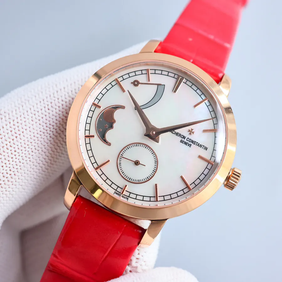 江诗丹顿传袭系列月相腕表 36mm 白金表壳