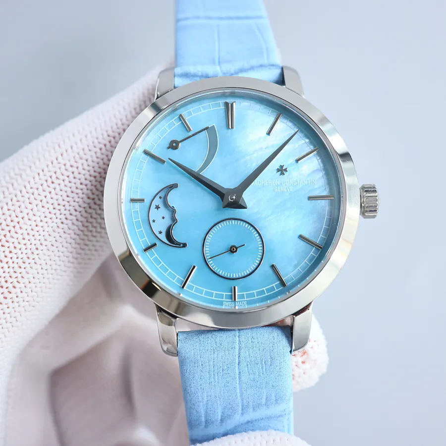 江诗丹顿传袭系列月相腕表 36mm 白金表壳