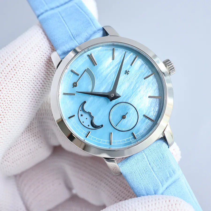 江诗丹顿传袭系列月相腕表 36mm 白金表壳