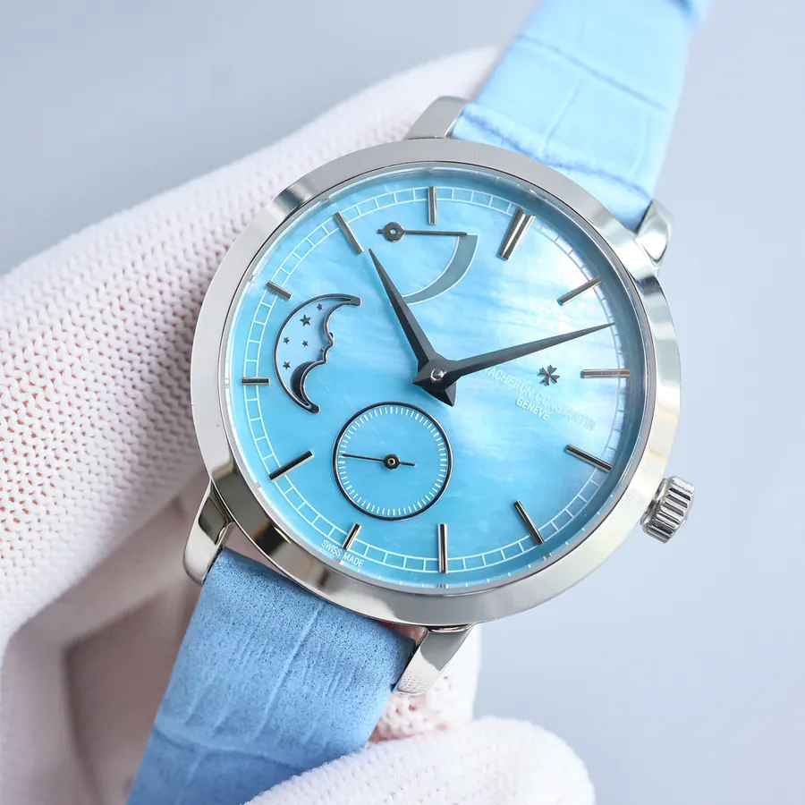 江诗丹顿传袭系列月相腕表 36mm 白金表壳