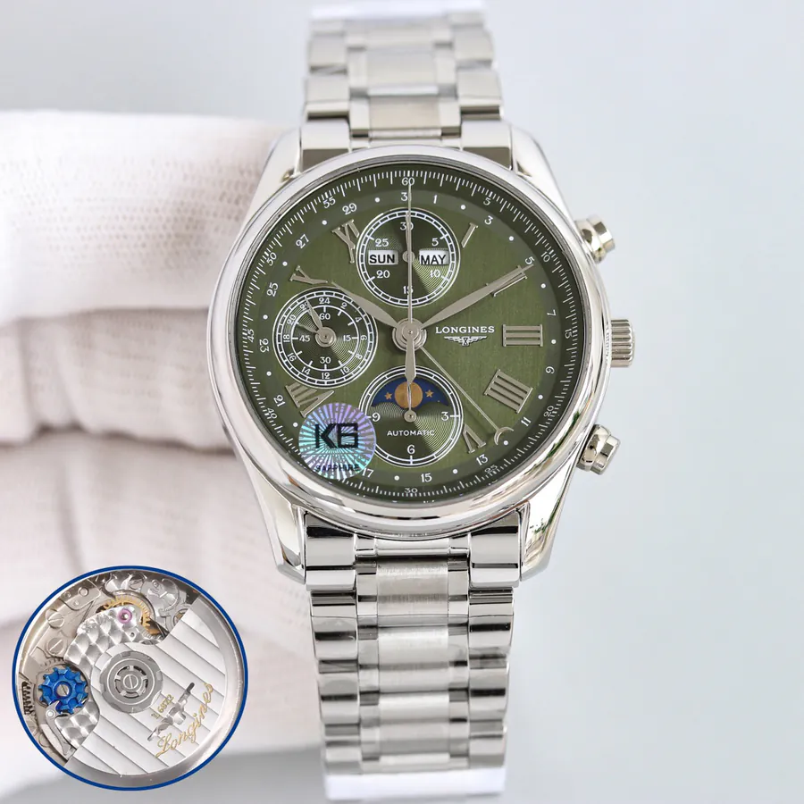 LGS New Creation, Longines L2.773.4 Eight Pointer Moon Phase Multifunction Mechanical Watch