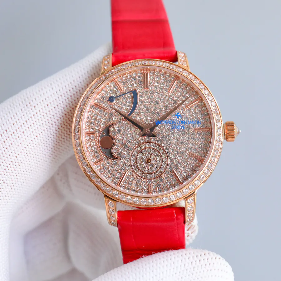 江诗丹顿传袭系列月相腕表 36mm 白金表壳