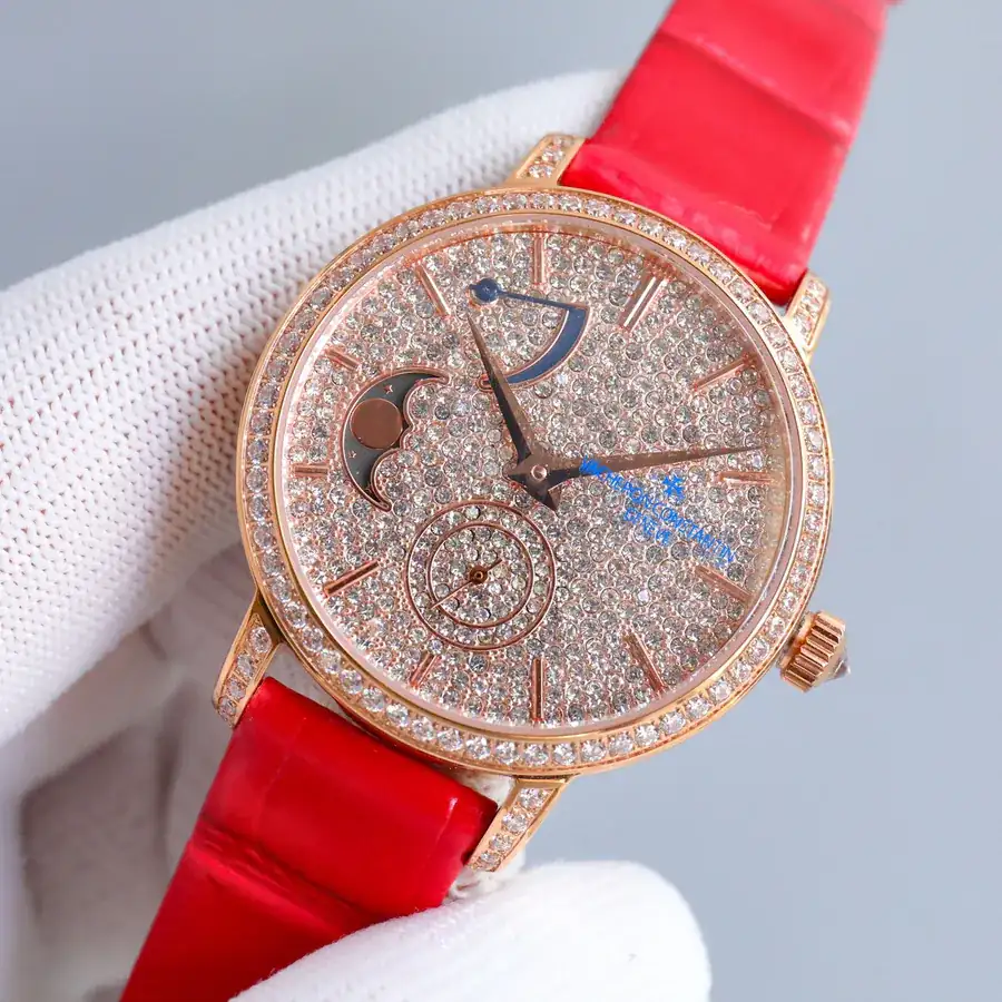 江诗丹顿传袭系列月相腕表 36mm 白金表壳