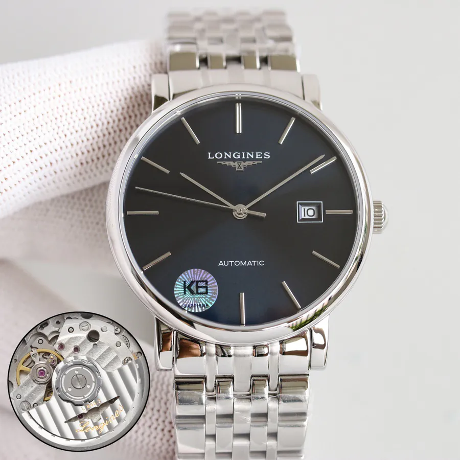 L'Éclat Bleu: Elegant Blue Leather Watch Band
