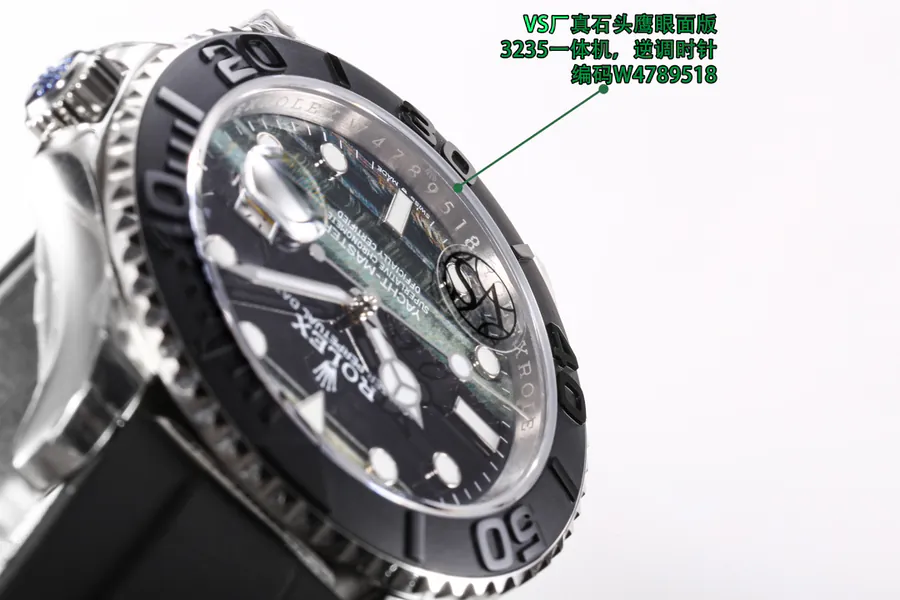 VS New Rolex Yacht Master MK1 with Grained Calfskin Dial