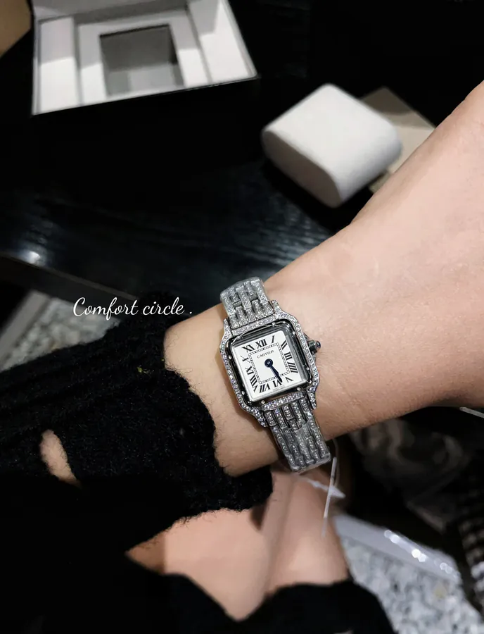 Cartier Panthère de Cartier Ladies Watch with Single Row Diamonds