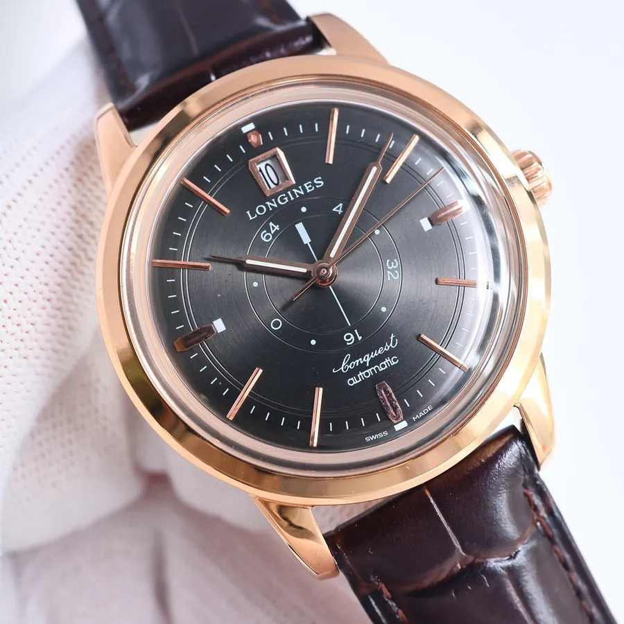 Longines Classic Series 40mm Watch with Vintage Design