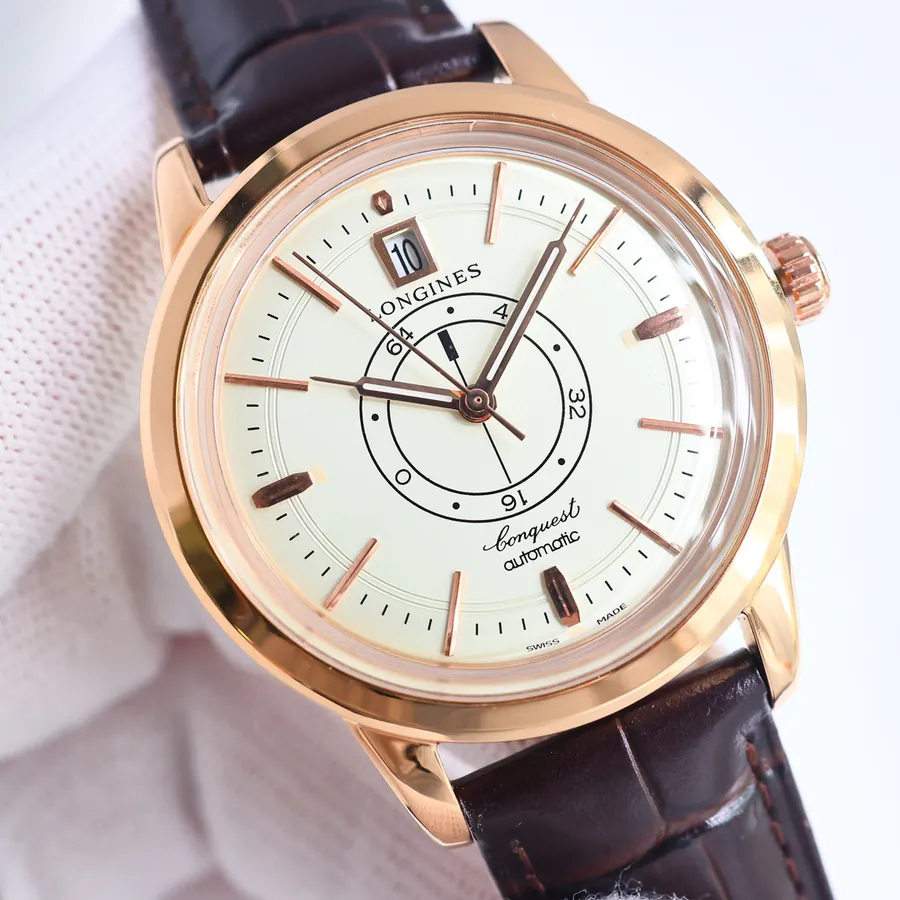 Longines Classic Series 40mm Watch with Vintage Design