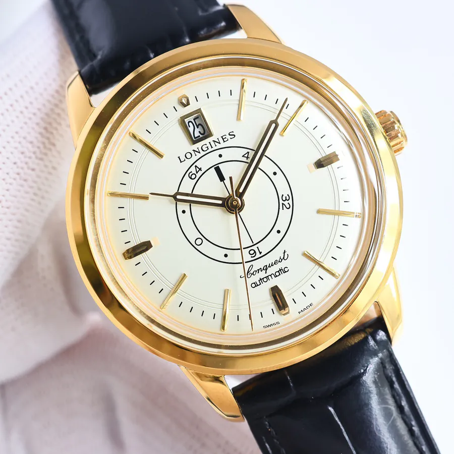 Longines Classic Series 40mm Watch with Vintage Design