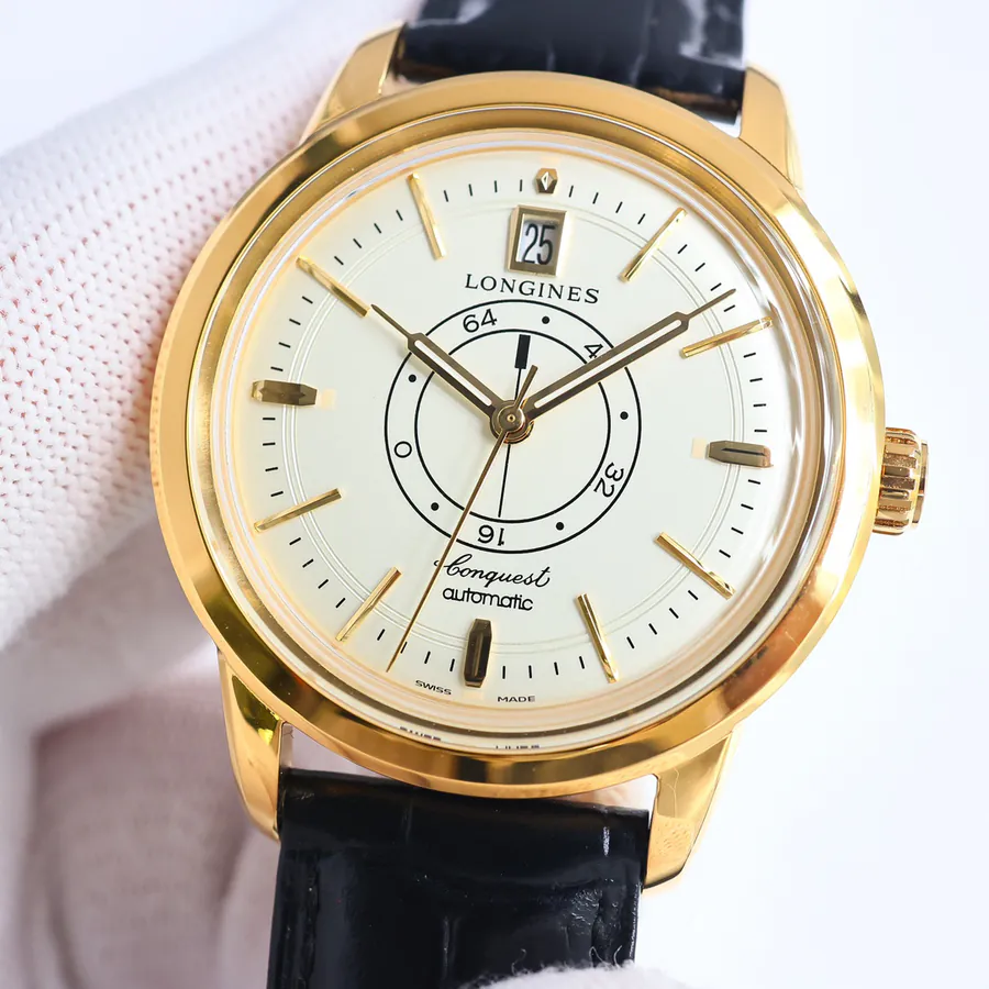 Longines Classic Series 40mm Watch with Vintage Design