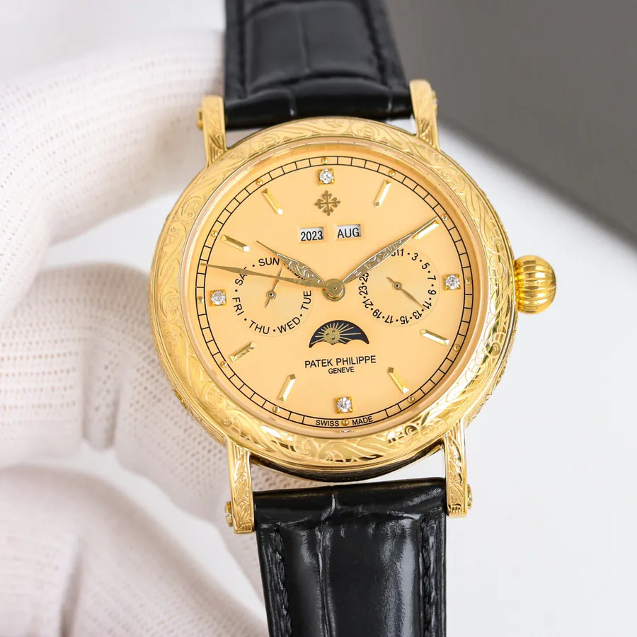 Patek Philippe 5270P 434 Supercomplication Watch with Chocolate Brown Leather Strap