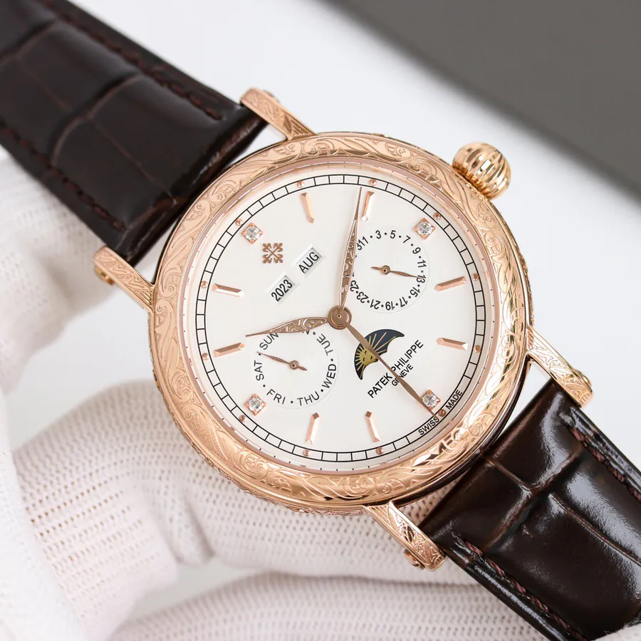 Patek Philippe 5270P 434 Supercomplication Watch with Chocolate Brown Leather Strap