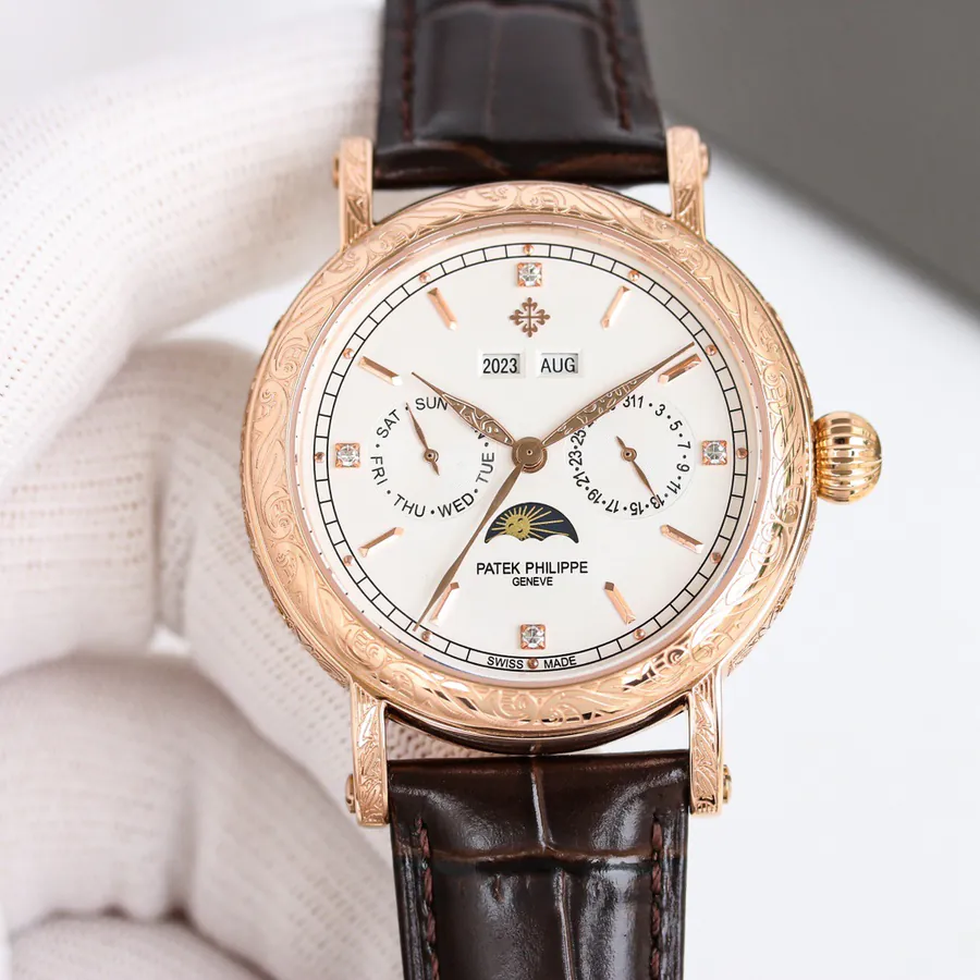 Patek Philippe 5270P 434 Supercomplication Watch with Chocolate Brown Leather Strap