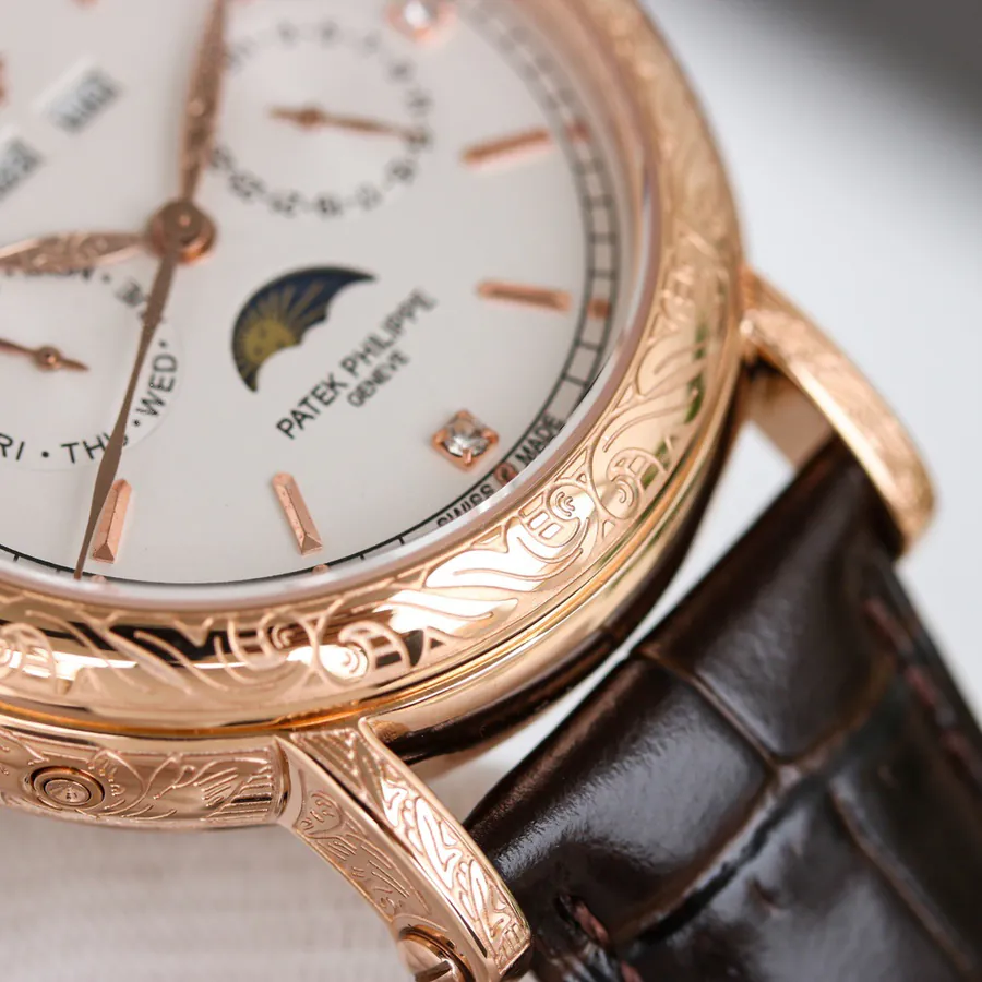 Patek Philippe 5270P 434 Supercomplication Watch with Chocolate Brown Leather Strap