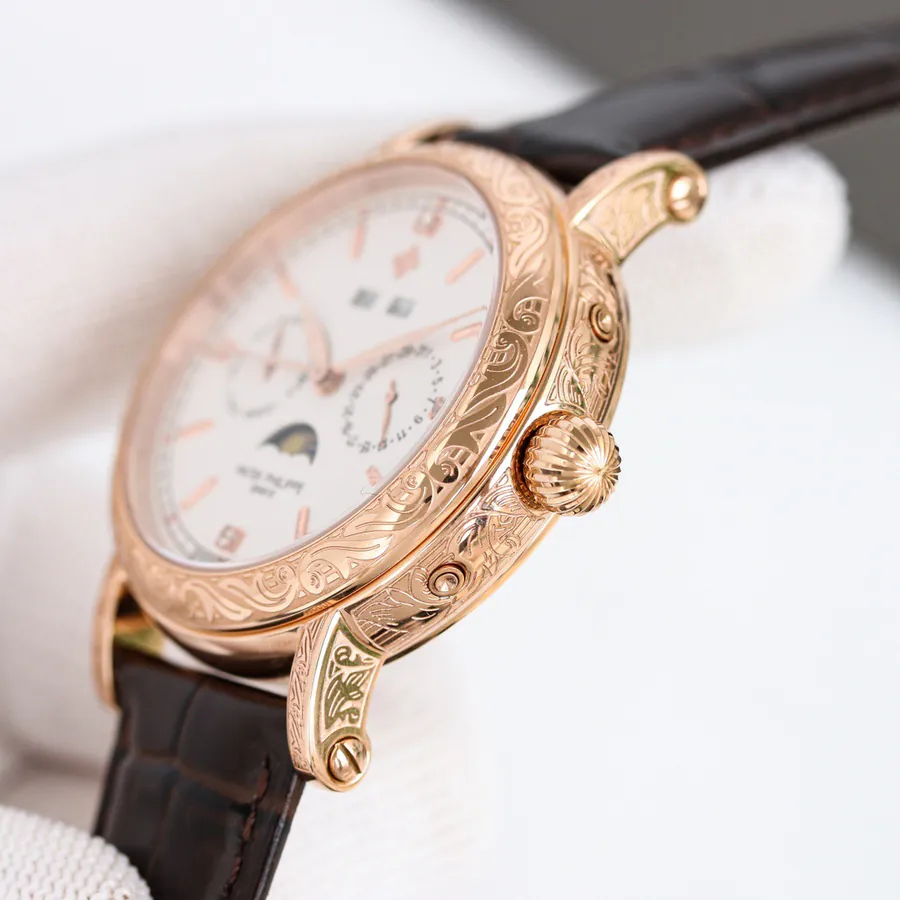 Patek Philippe 5270P 434 Supercomplication Watch with Chocolate Brown Leather Strap