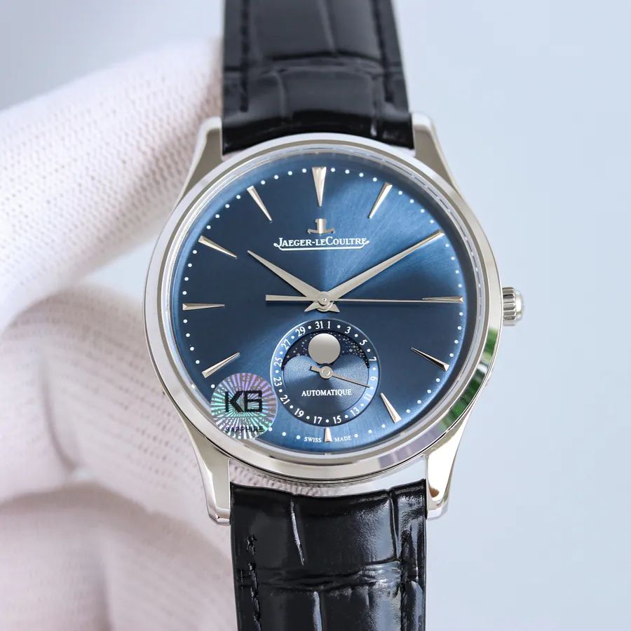 Jaeger LeCoultre Master 1200, Men's Watch with Starry Moon Phase Dial
