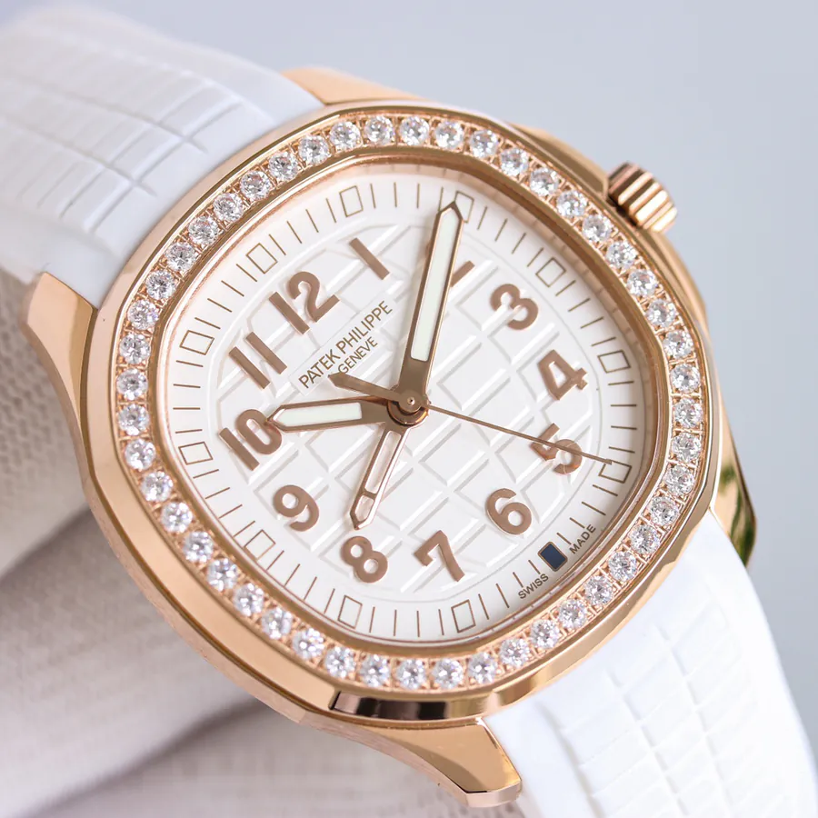 White Diamond 1500, Rose Diamond 1550 (New Clasp +50) Patek Philippe Aquanaut Luce5268
