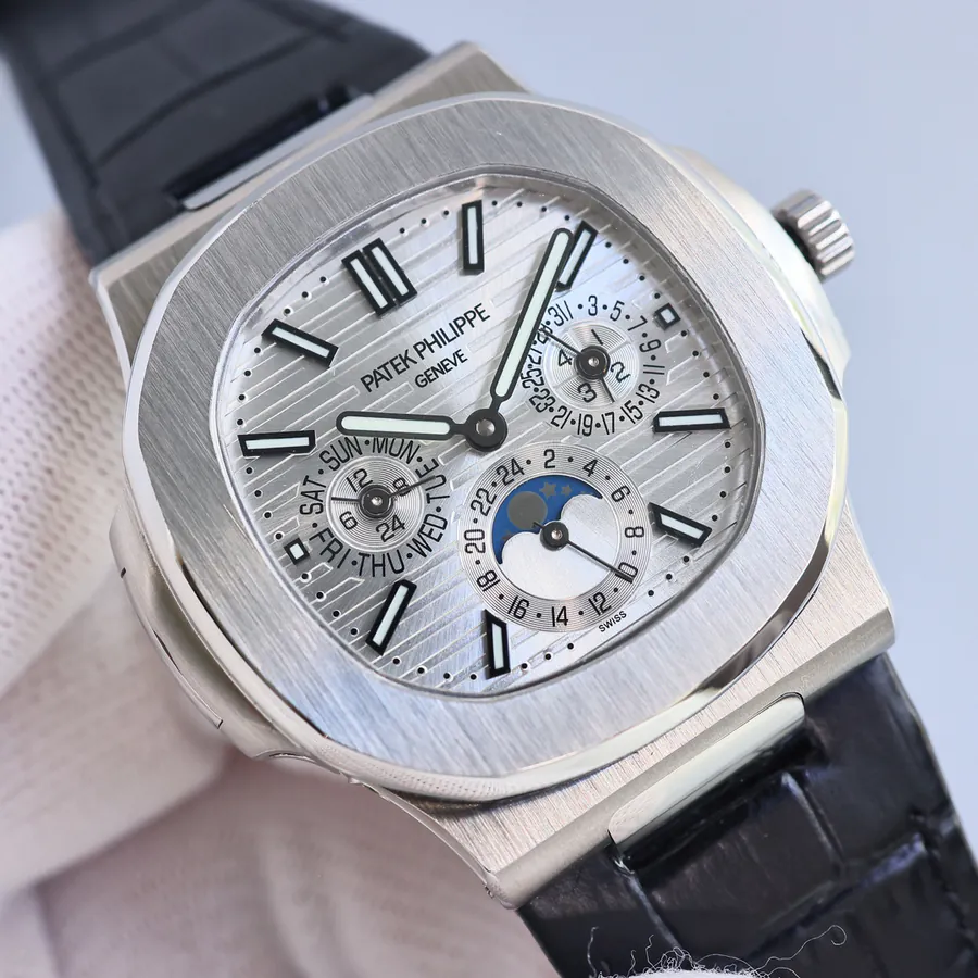 Patek Philippe Nautilus 57401G 001 40MM Watch with Year and Month Display