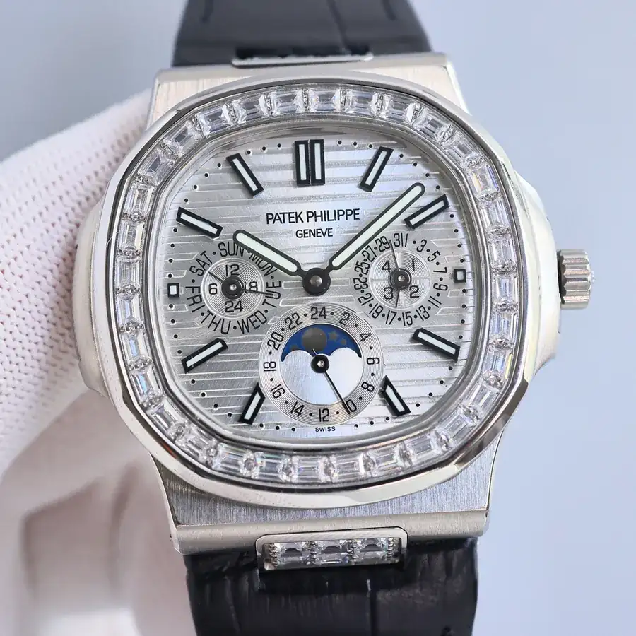 Patek Philippe Nautilus 57401G 001 40MM Watch with Year and Month Display