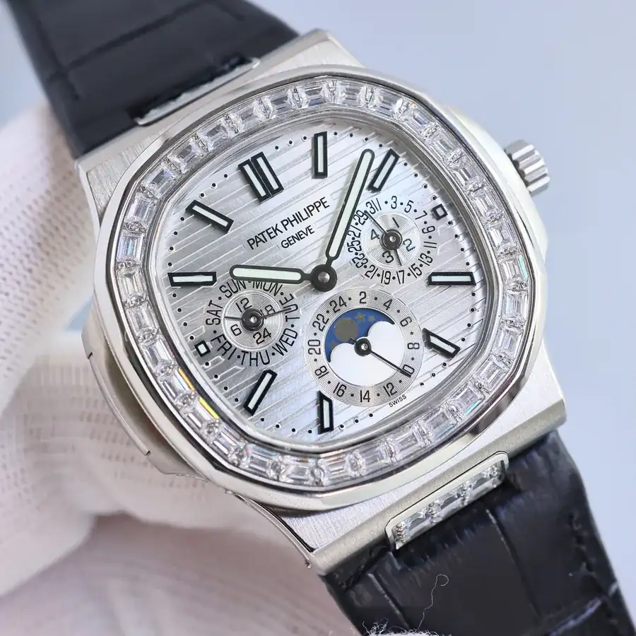 Patek Philippe Nautilus 57401G 001 40MM Watch with Year and Month Display