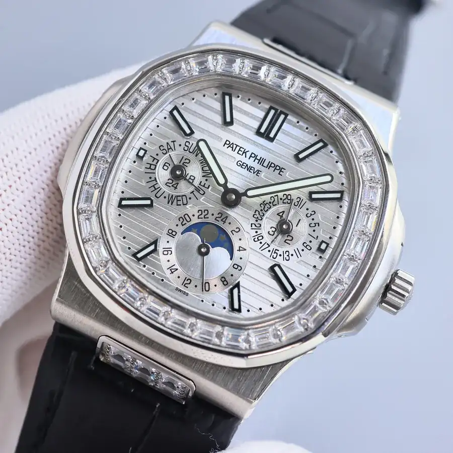 Patek Philippe Nautilus 57401G 001 40MM Watch with Year and Month Display